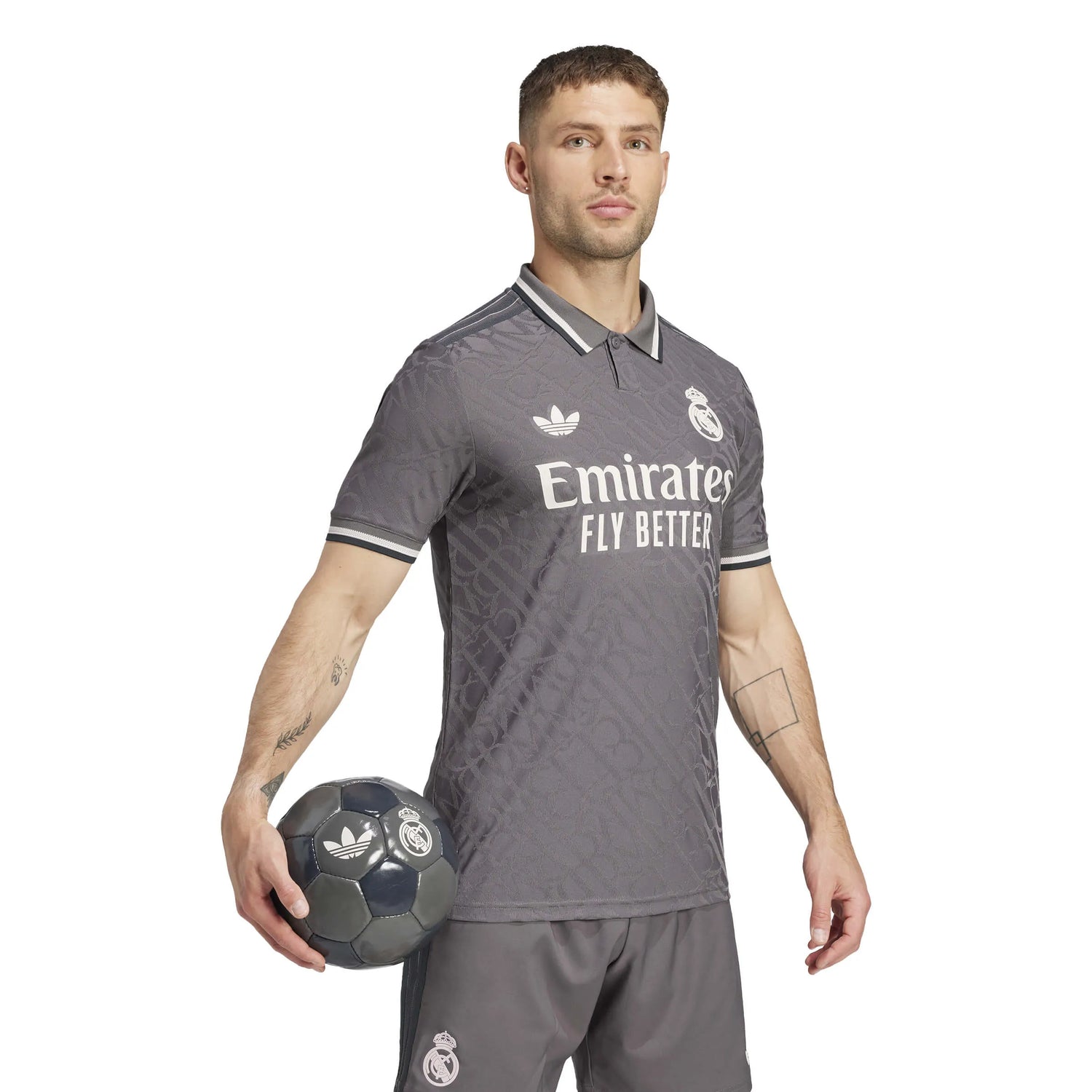 adidas 2024-25 Real Madrid Men's Authentic Third Jersey (Model - Side)