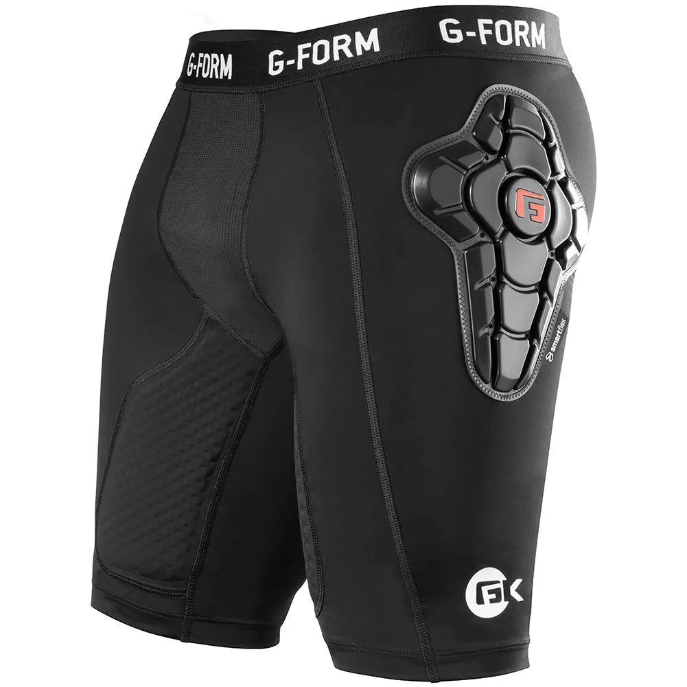 G-Form Goalkeeper Pro Impact Short - Black (Front)