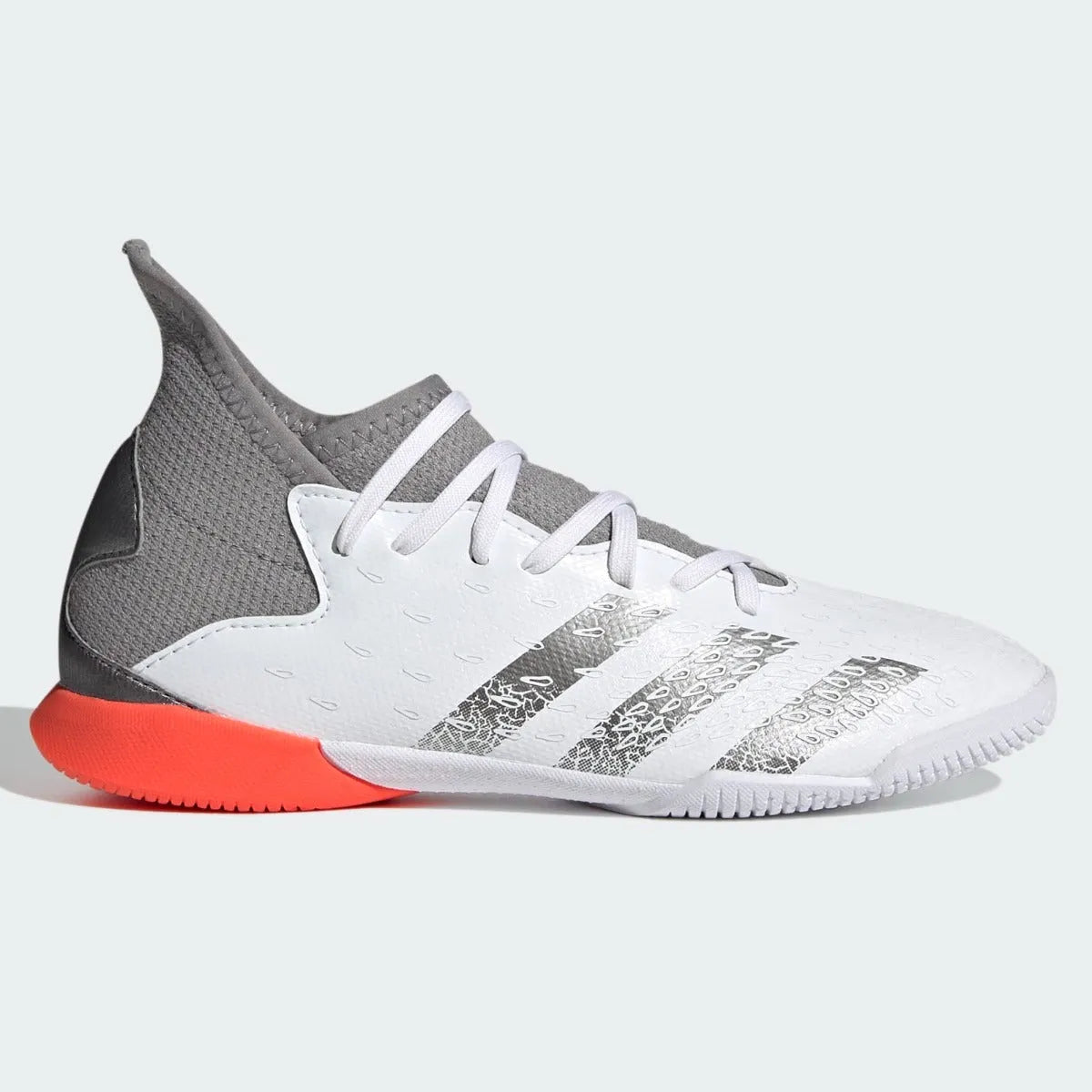 Adidas JR Predator Freak .3  IN - White-Iron Metallic (Side 1)