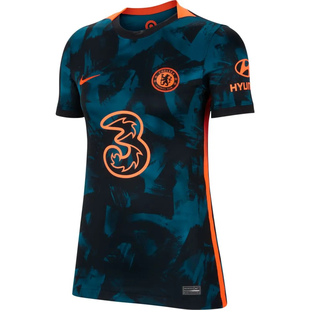 Nike 2021-22 Chelsea Women Third Jersey  - Blustery-Hyper Crimson (Front)