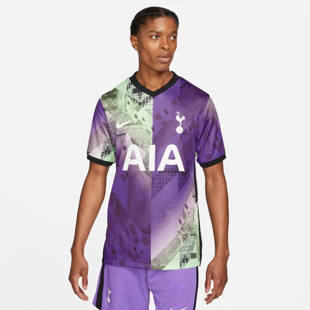 Nike 2021-22 Tottenham Third Jersey - Wild Berry-Black-White (Model - Front)