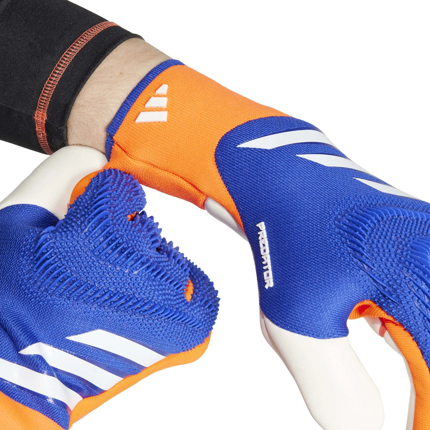 adidas Predator GL Pro Goalkeeper Gloves Lucid Blue / Solar Red / White (Detail 1)