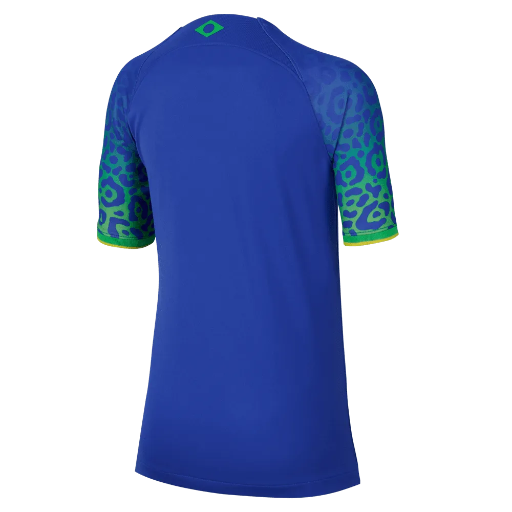 Nike 2022-23 Brazil Youth Away Jersey - Blue (Back)