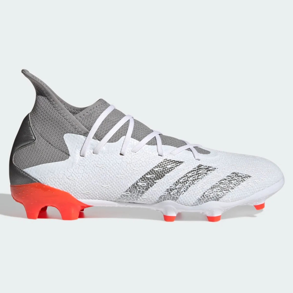 Adidas Predator Freak .3 FG - White-Iron Metallic (Side 1)