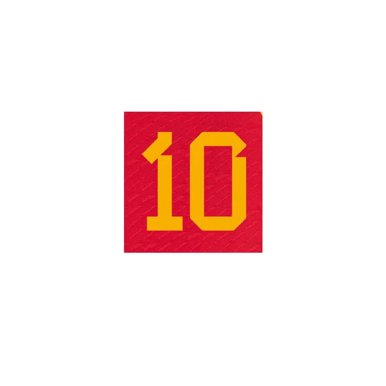 Spain 2022-23 Home Pedri #10 Jersey Name Set (Front)