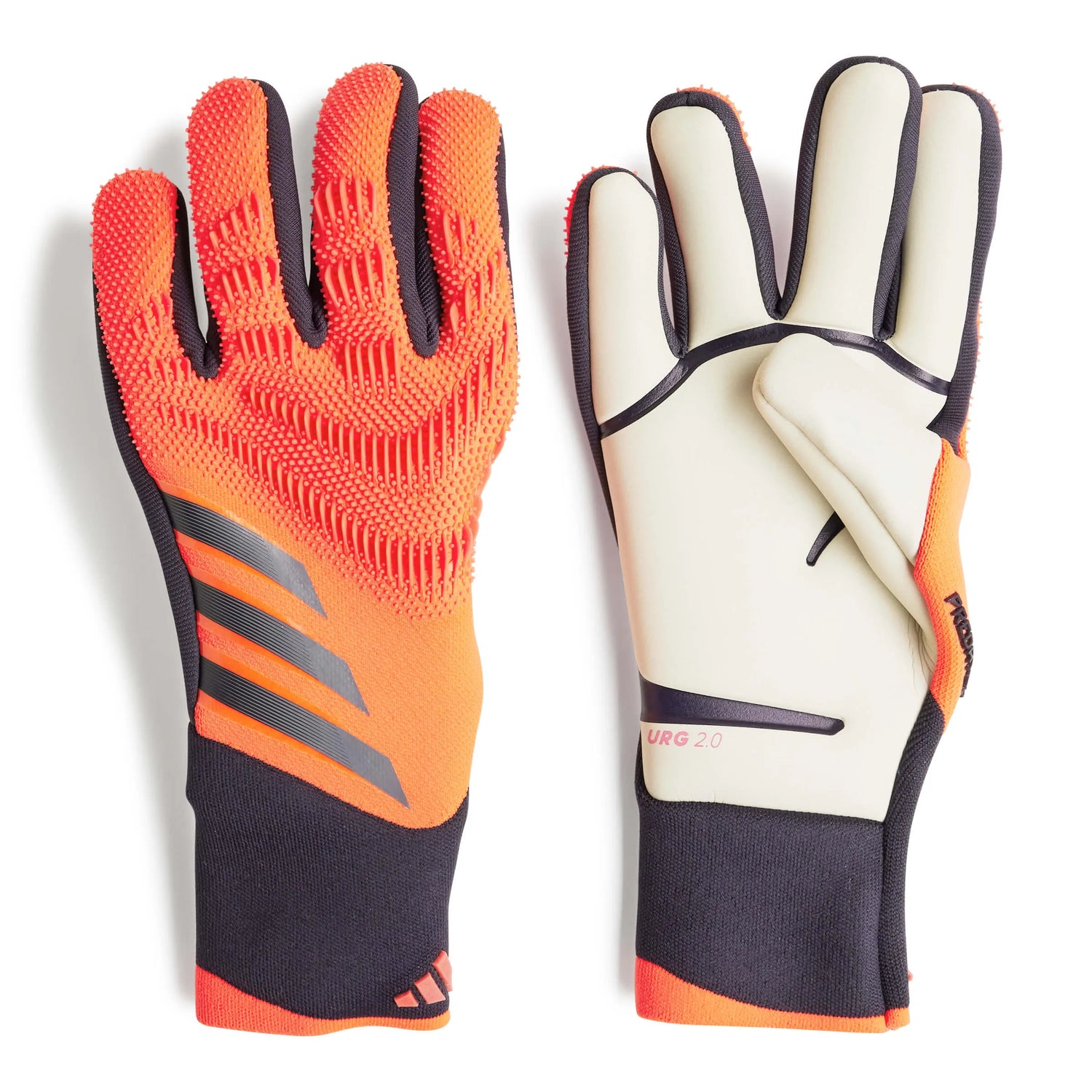 adidas Predator GL Pro Goalkeeper Gloves Turbo - Aurora Black - Turbo (Pair)