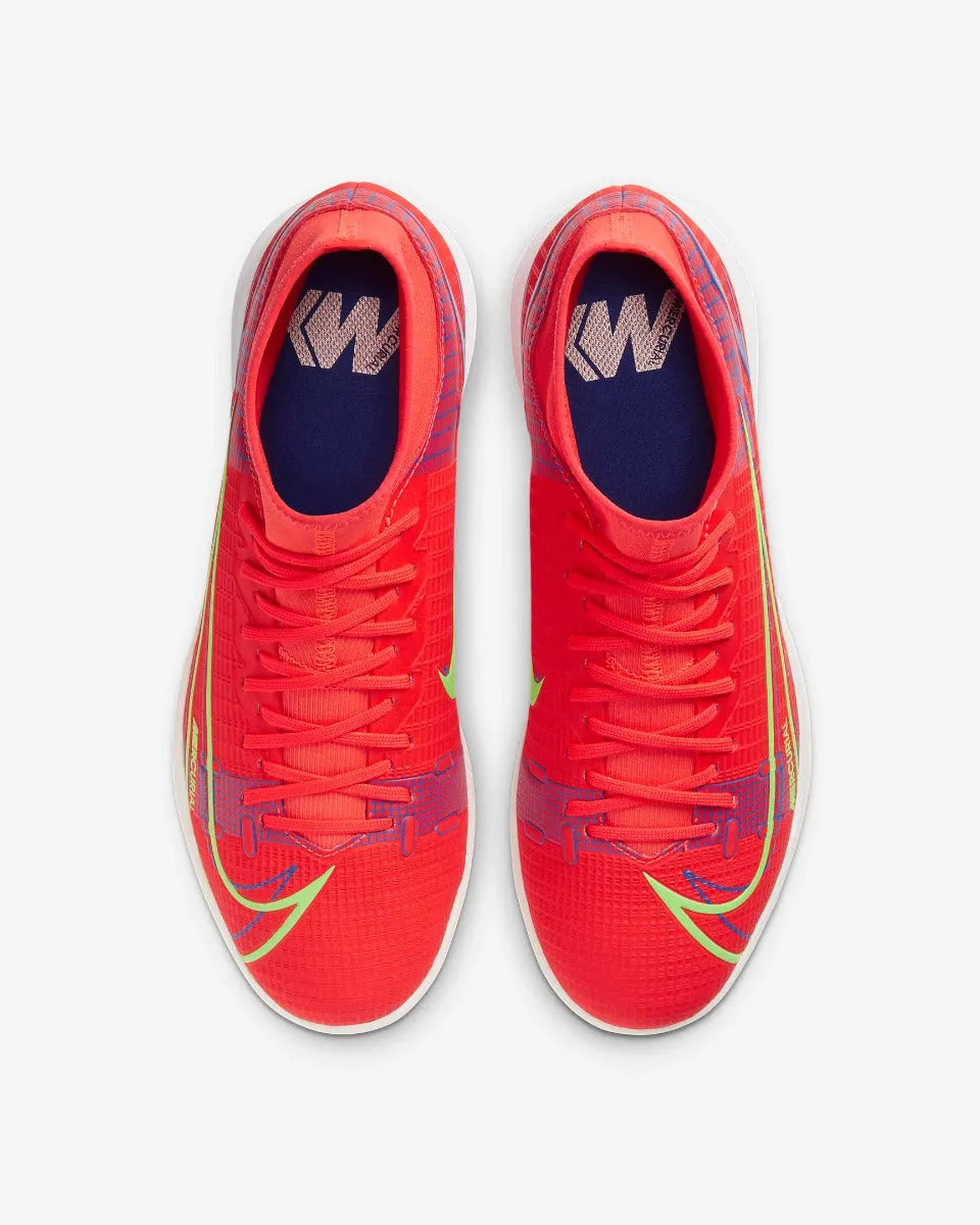 Nike Mercurial Superfly 8 Academy IC - Bright Crimson-Volt-Indigo