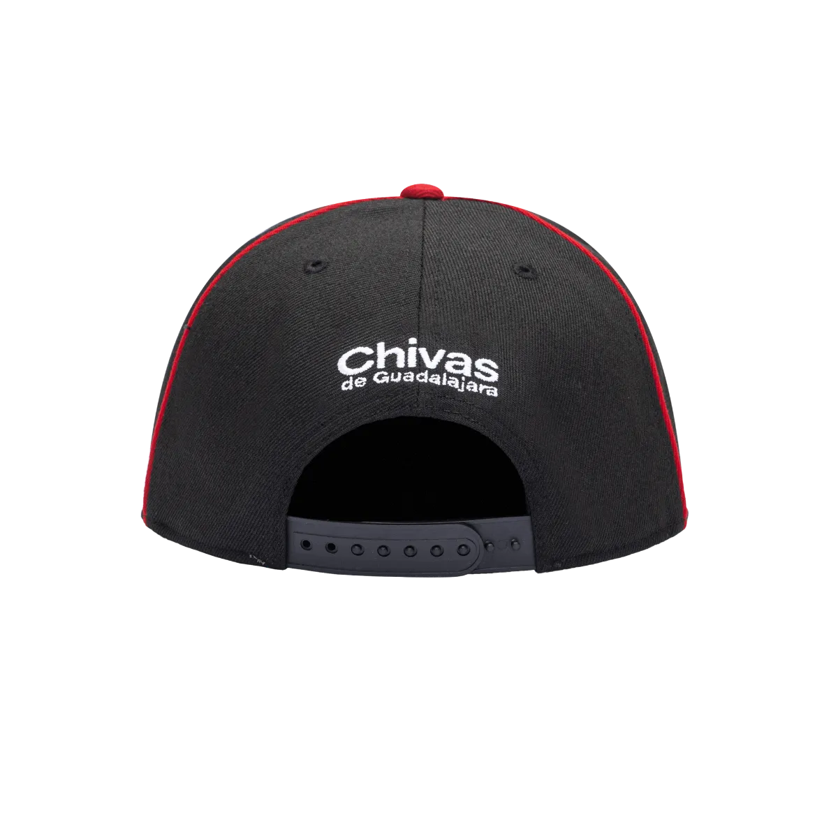 FI Collection Chivas Cali Night Snapback Hat - Black-Red (Back)