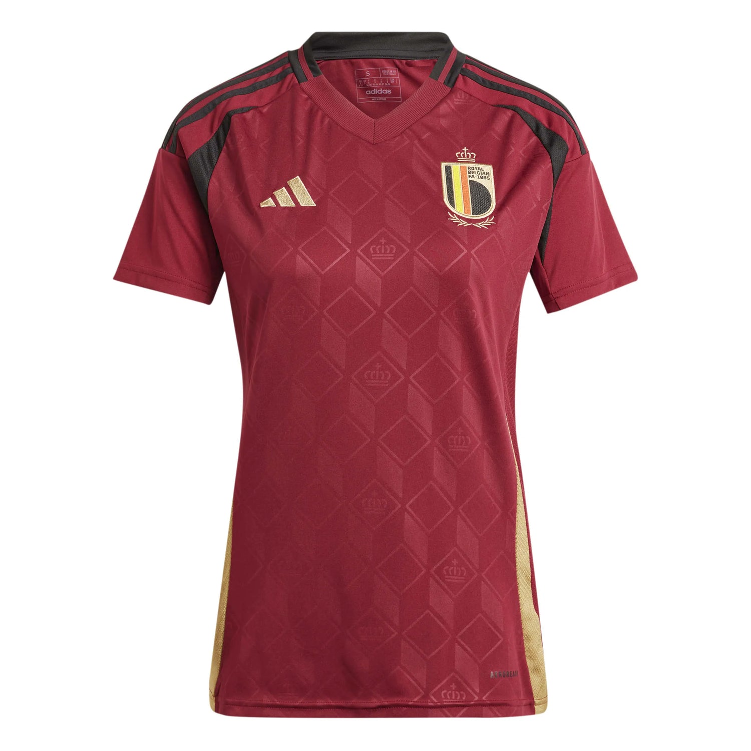 adidas 2024-25 Belgium Women's Stadium Home Jersey (Front)