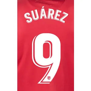 Atletico Madrid 2020/21 Home Suarez #9 Jersey Name Set