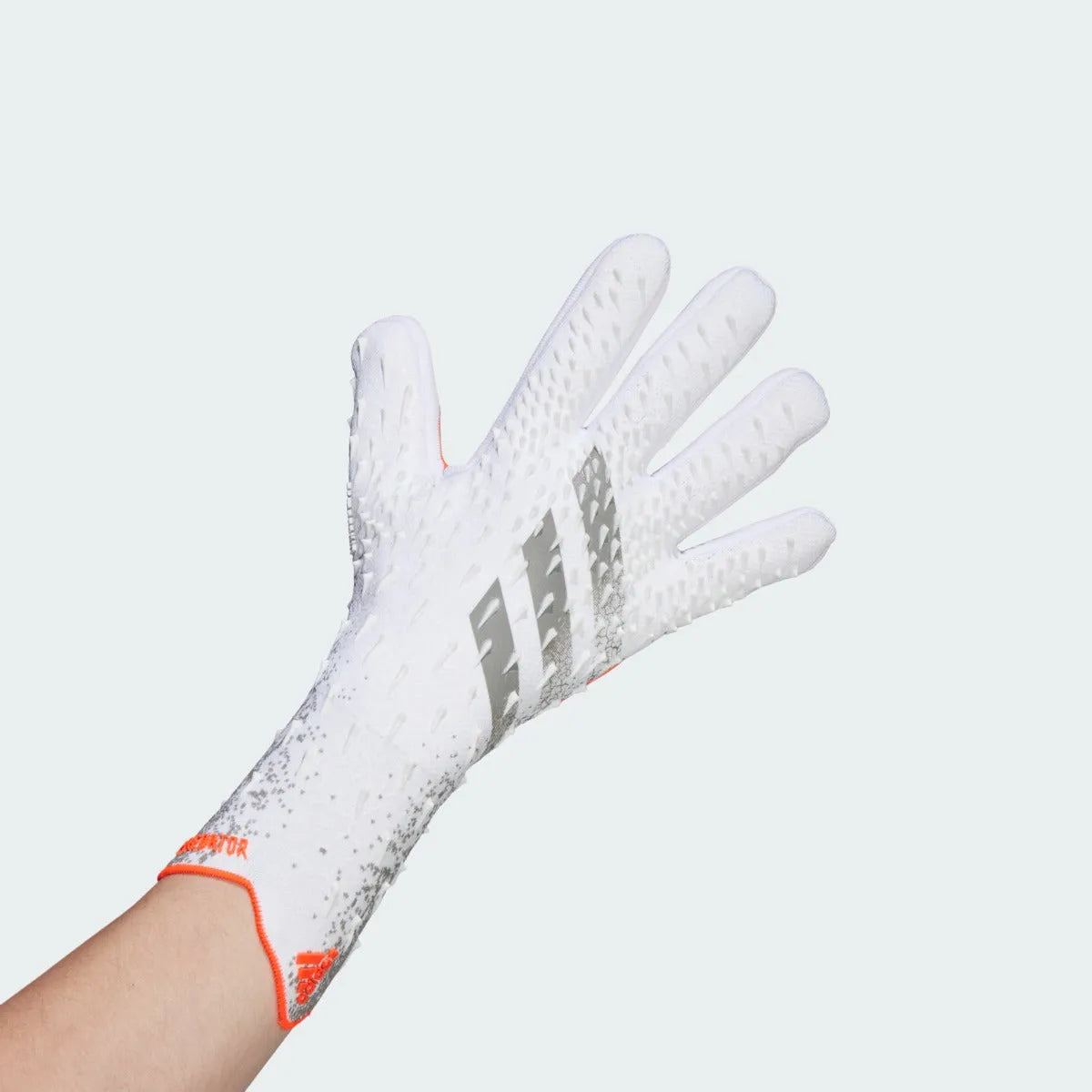 Adidas Predator Pro Goalkeeper Gloves - White-Grey-Orange (Single - Outer)