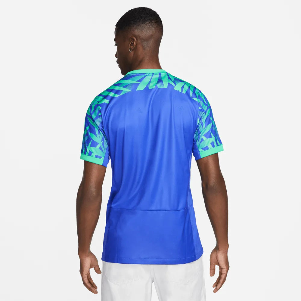 Nike 2023-24 Brazil Women's (Men's Cut) Stadium Away Jersey (Model - Back)