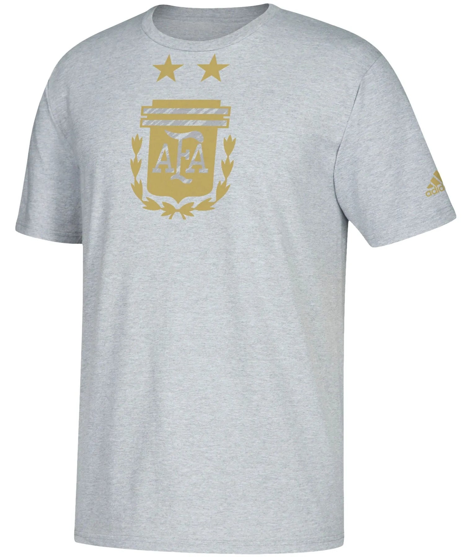 adidas Argentina Brushed Stripes Tee - Grey