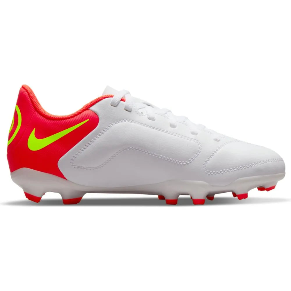 Nike JR Legend 9 Club FG-MG - White-Volt-Crimson (Side 2)