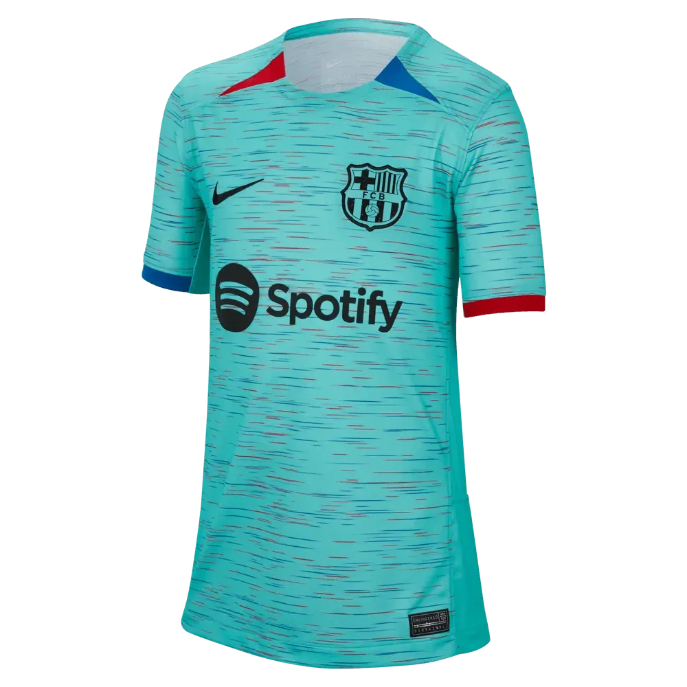 Nike 2023-24 Barcelona Youth Stadium Third Jersey (Front)