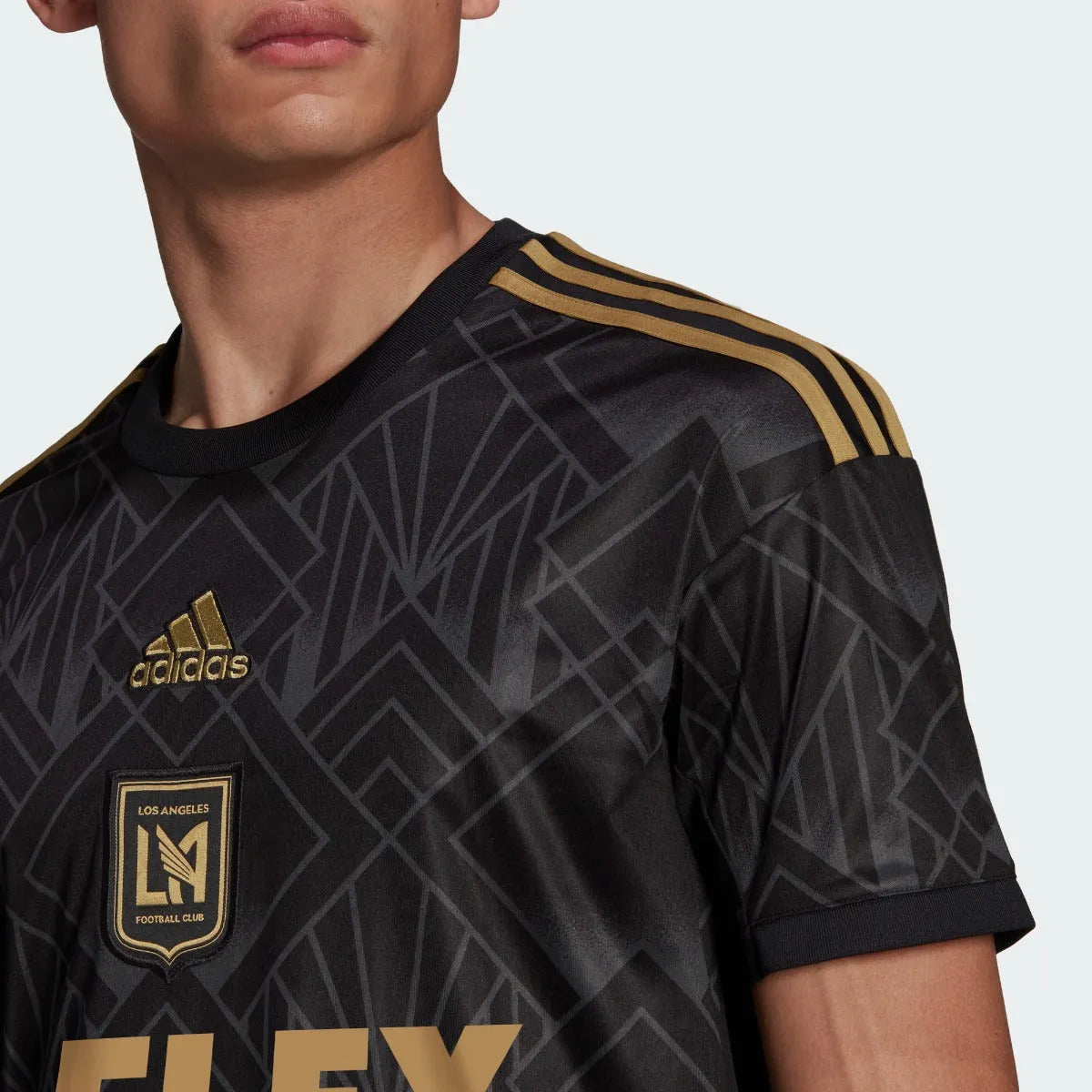 adidas 2022-23  LAFC Home Jersey - Black-Gold (Detail 1)