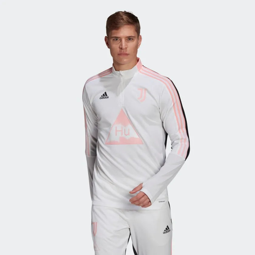 Adidas 2020-21 Juventus Human Race Training Top - White-Black-Pink