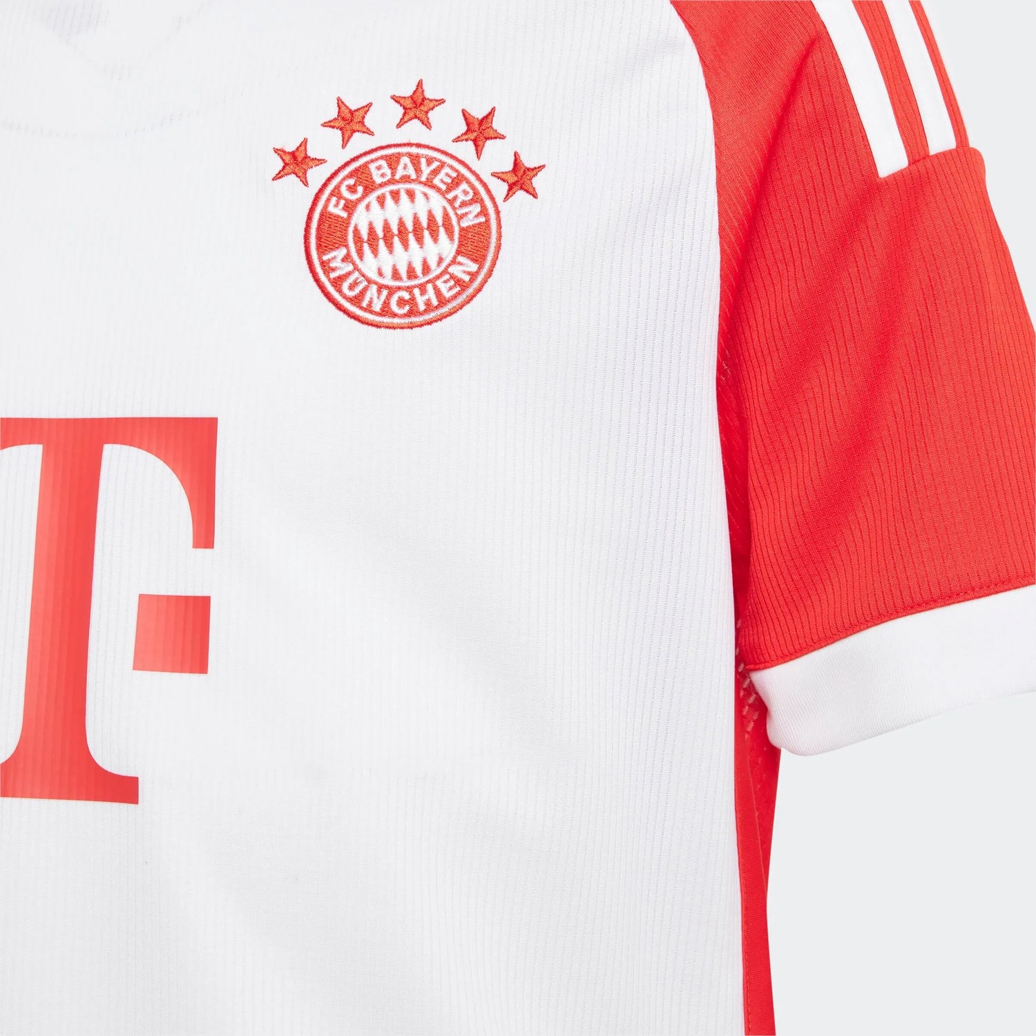 adidas 2023-24 Bayern Munich Youth Stadium Home Jersey (Detail 2)