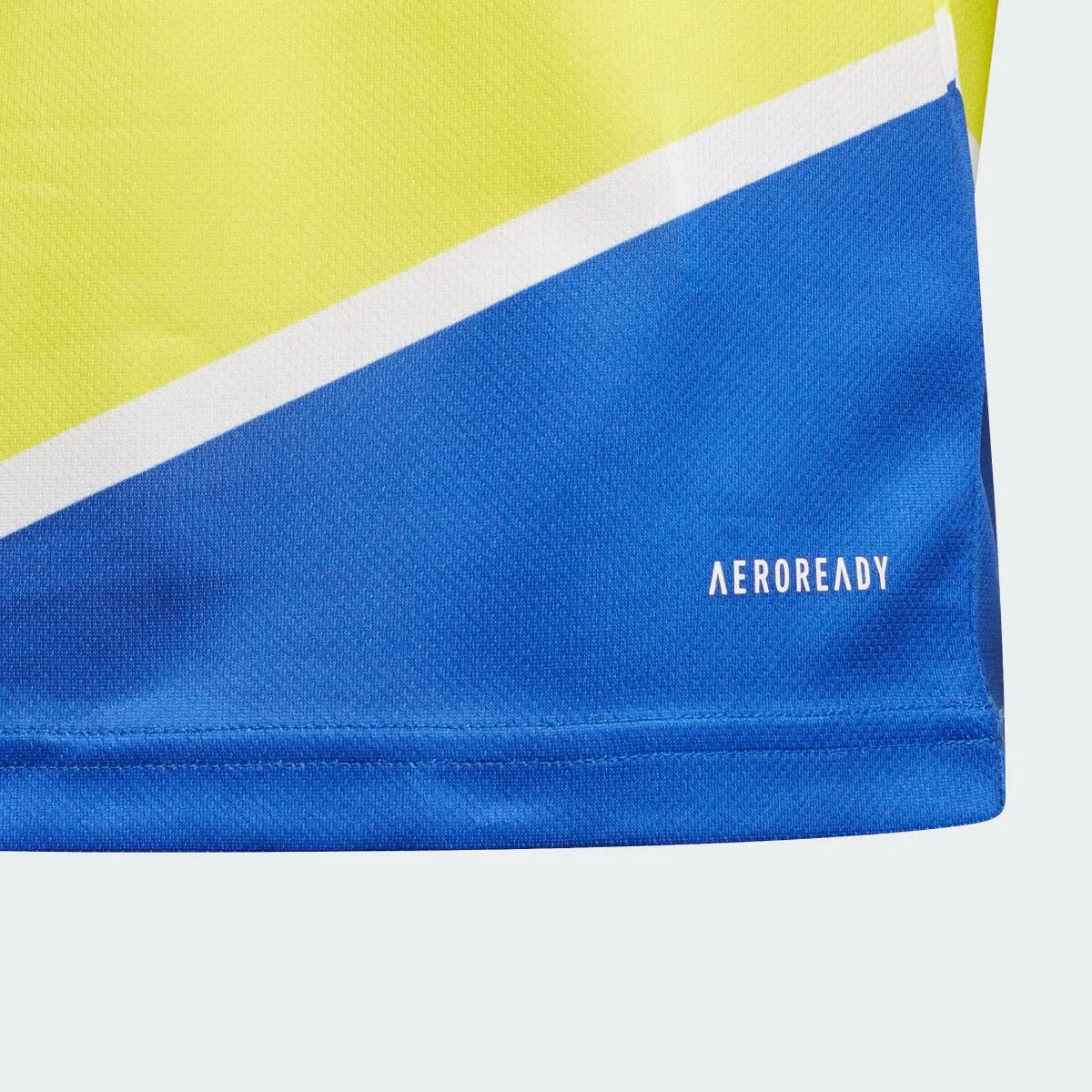 Adidas 2021-22 Juventus Youth Third Jersey - Shock Yellow-Blue (Detail 3)