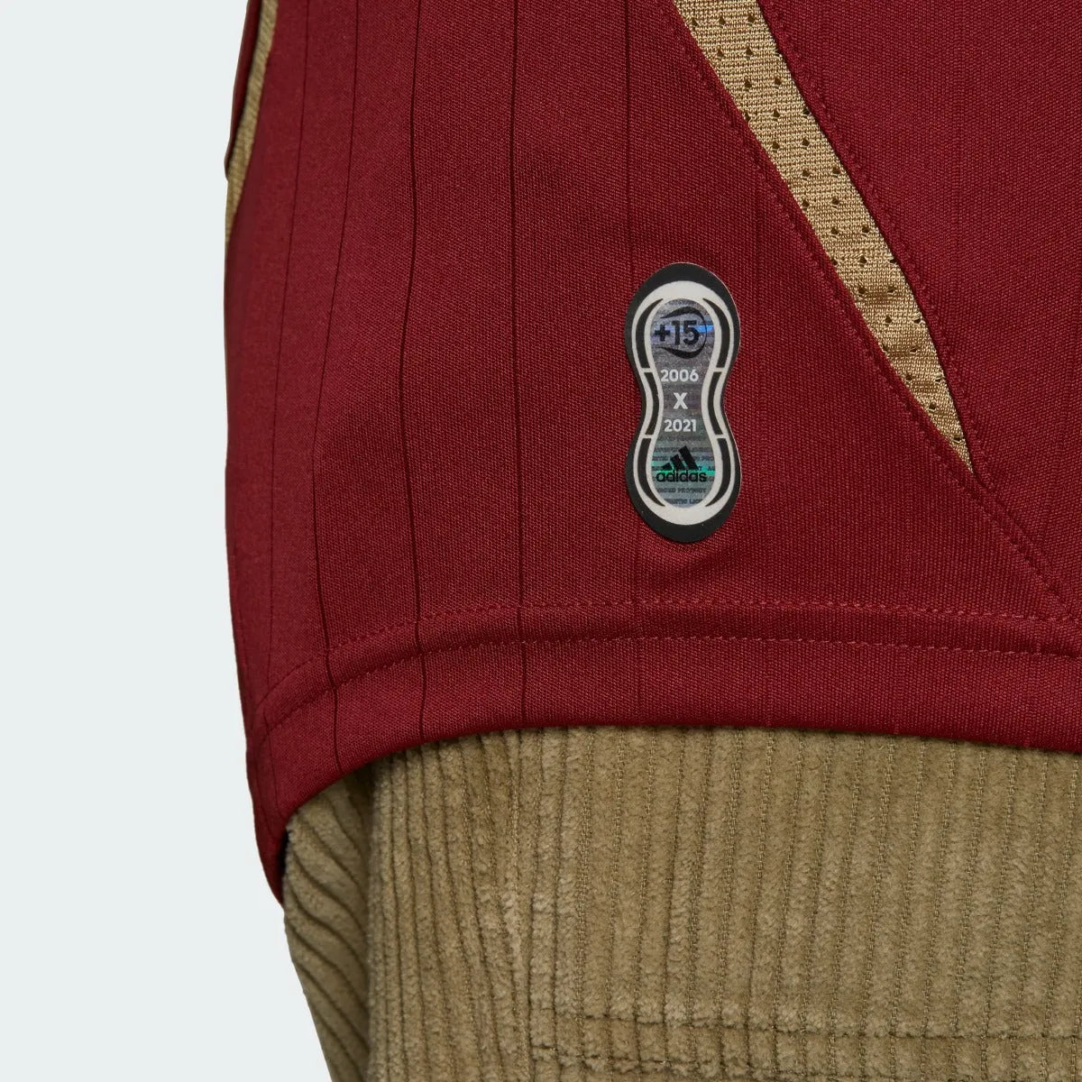 Adidas 2022 Arsenal Teamgeist Jersey - Noble Maroon (Detail 2)