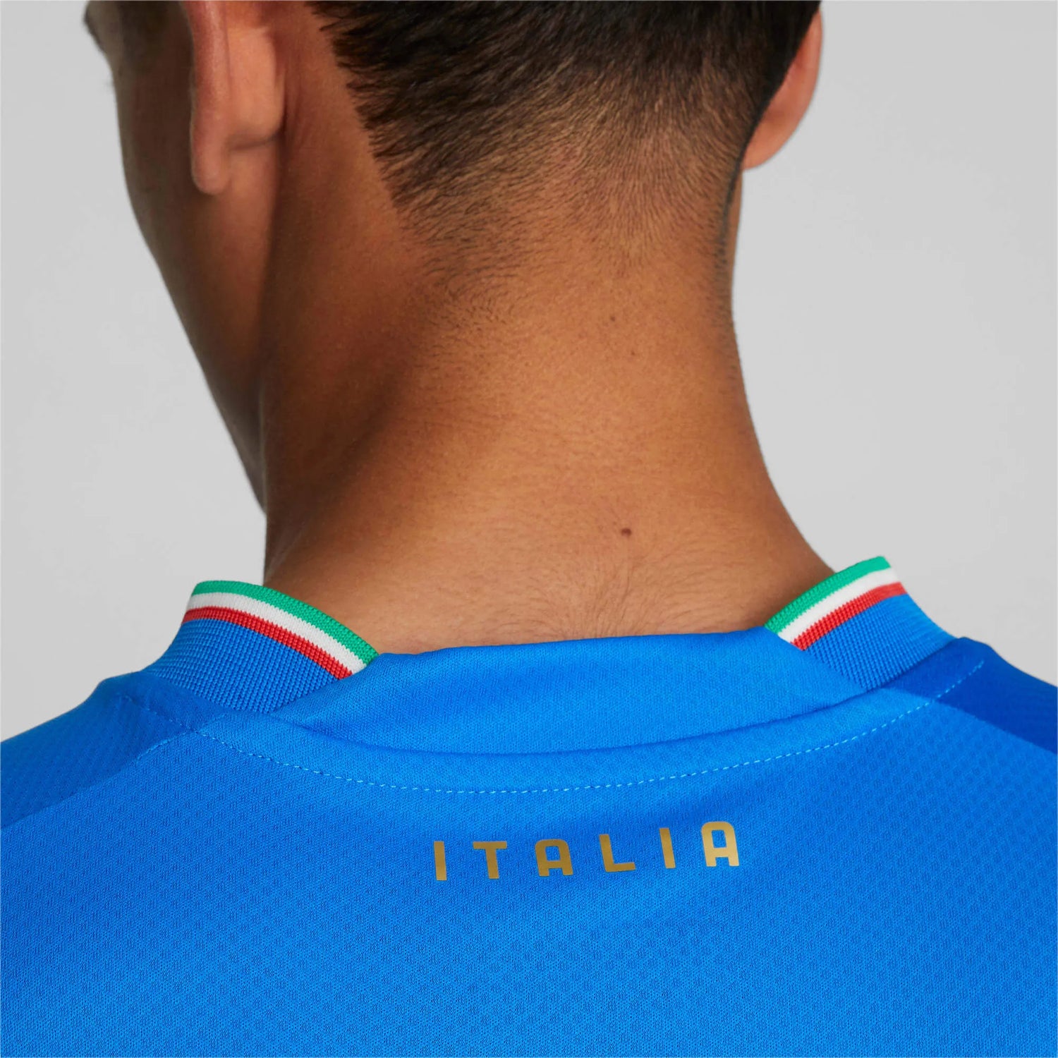 Puma 2022-23 Italy Home Jersey Ignite Blue-Ultra Blue (Detail 2)