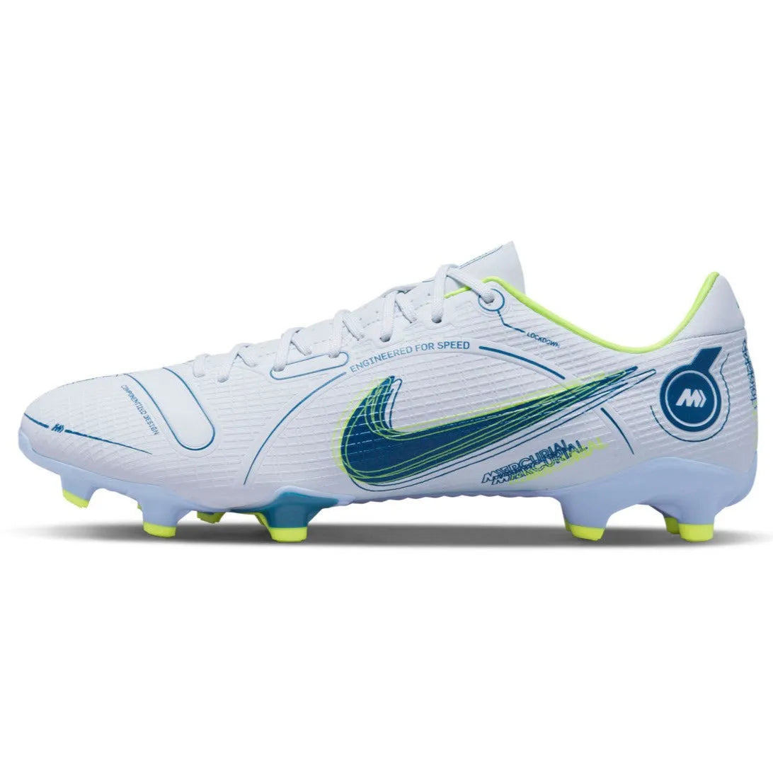 Nike Mercurial Vapor 14 Academy FG-MG - Grey-Blue (Side 1)