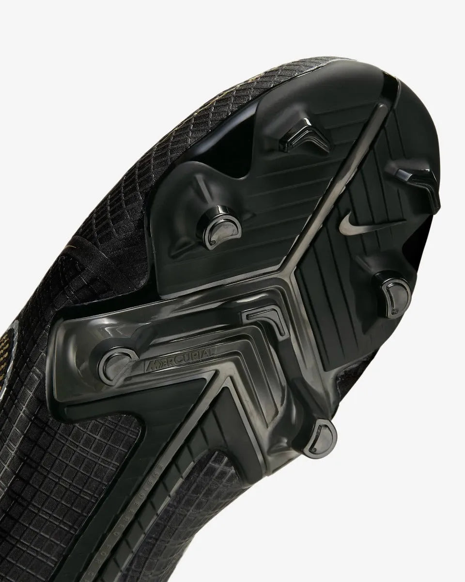 Nike Kids Vapor 14 Academy FG-MG - Black-Silver-Gold (Detail 1)