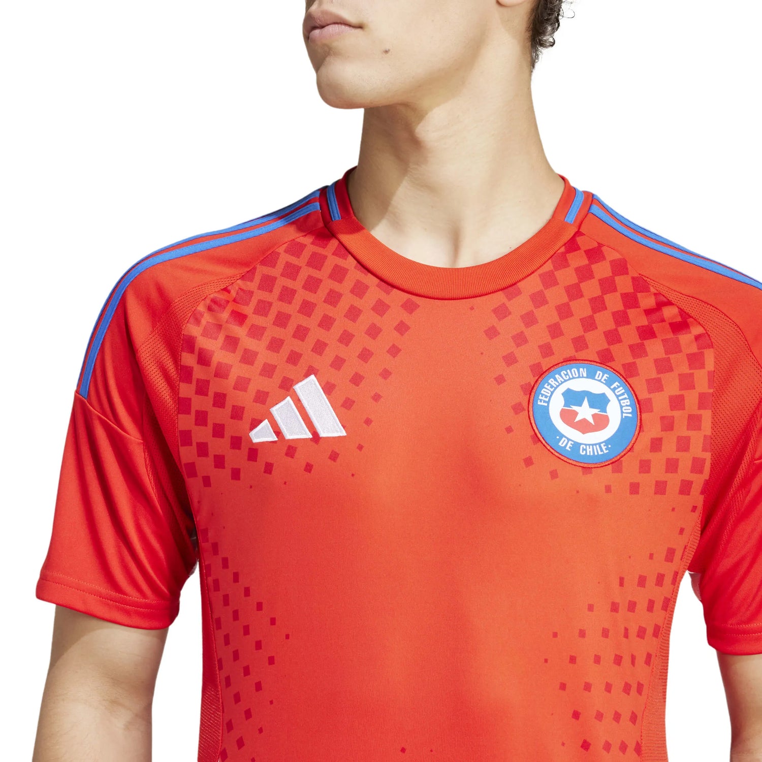 adidas 2024-25 Chile Men's Stadium Home Jersey (Detail 1)