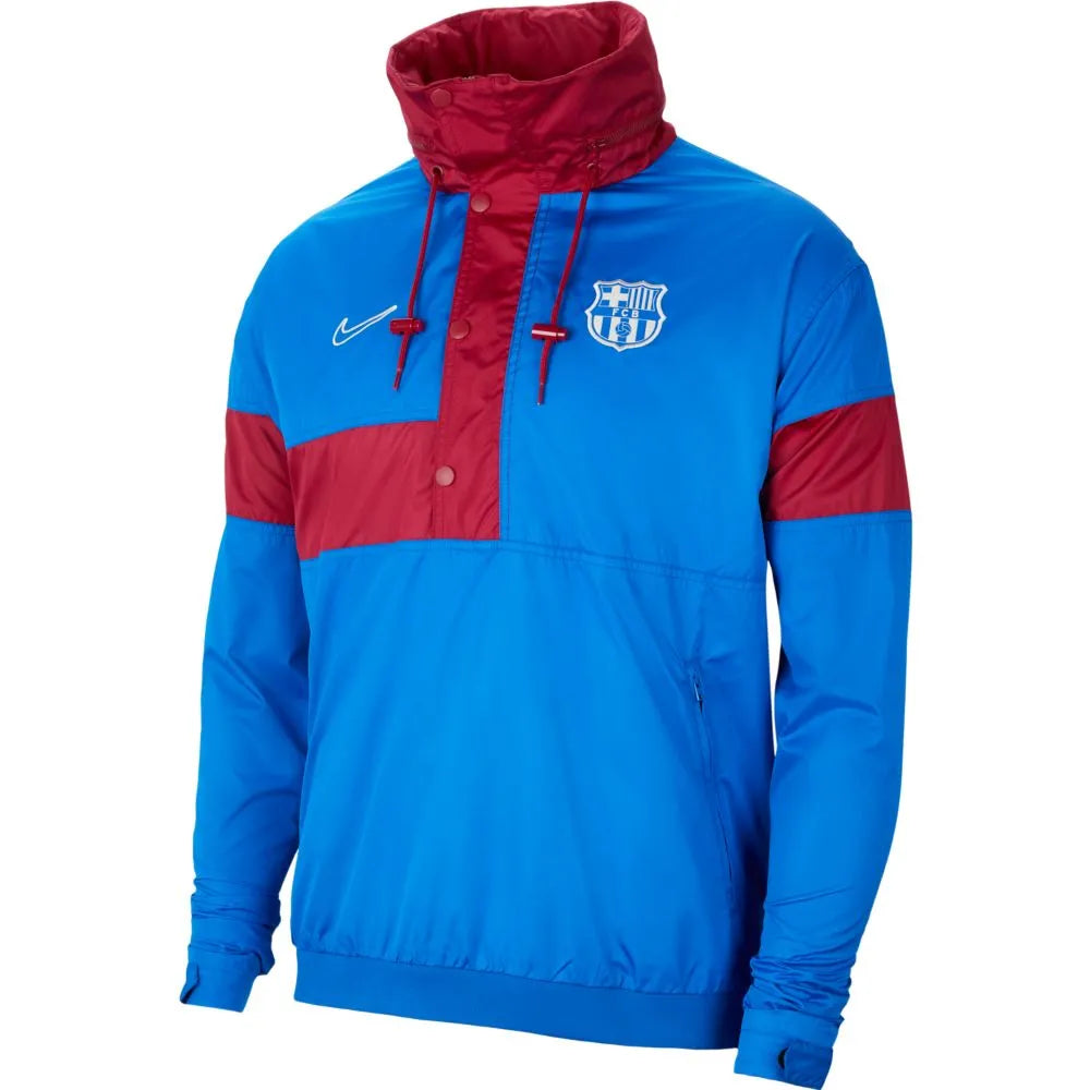 Nike 2021-22 Barcelona SB Anorak Jacket - Soar-Noble Red (Front)