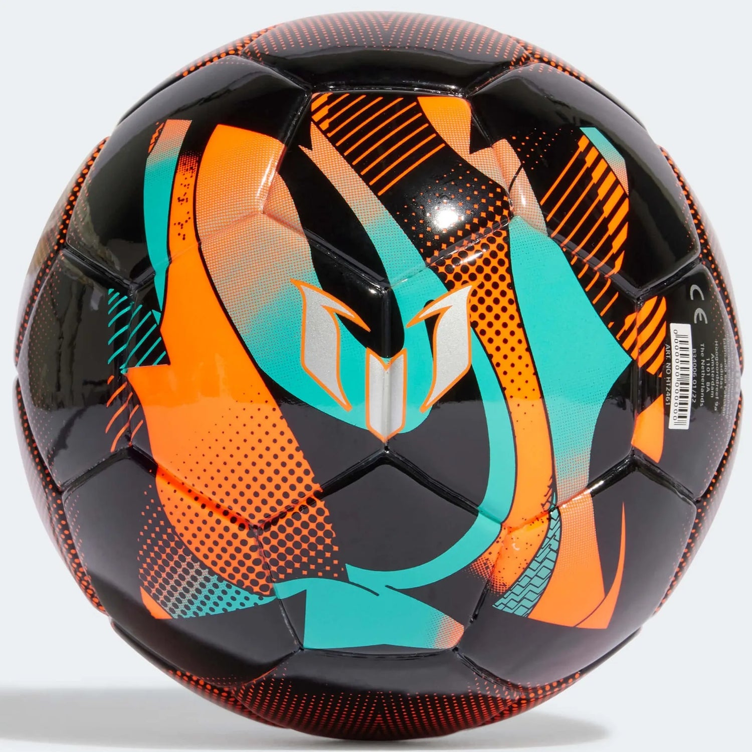 adidas Messi Mini Ball - Orange-Mint Rush-Black (Back)