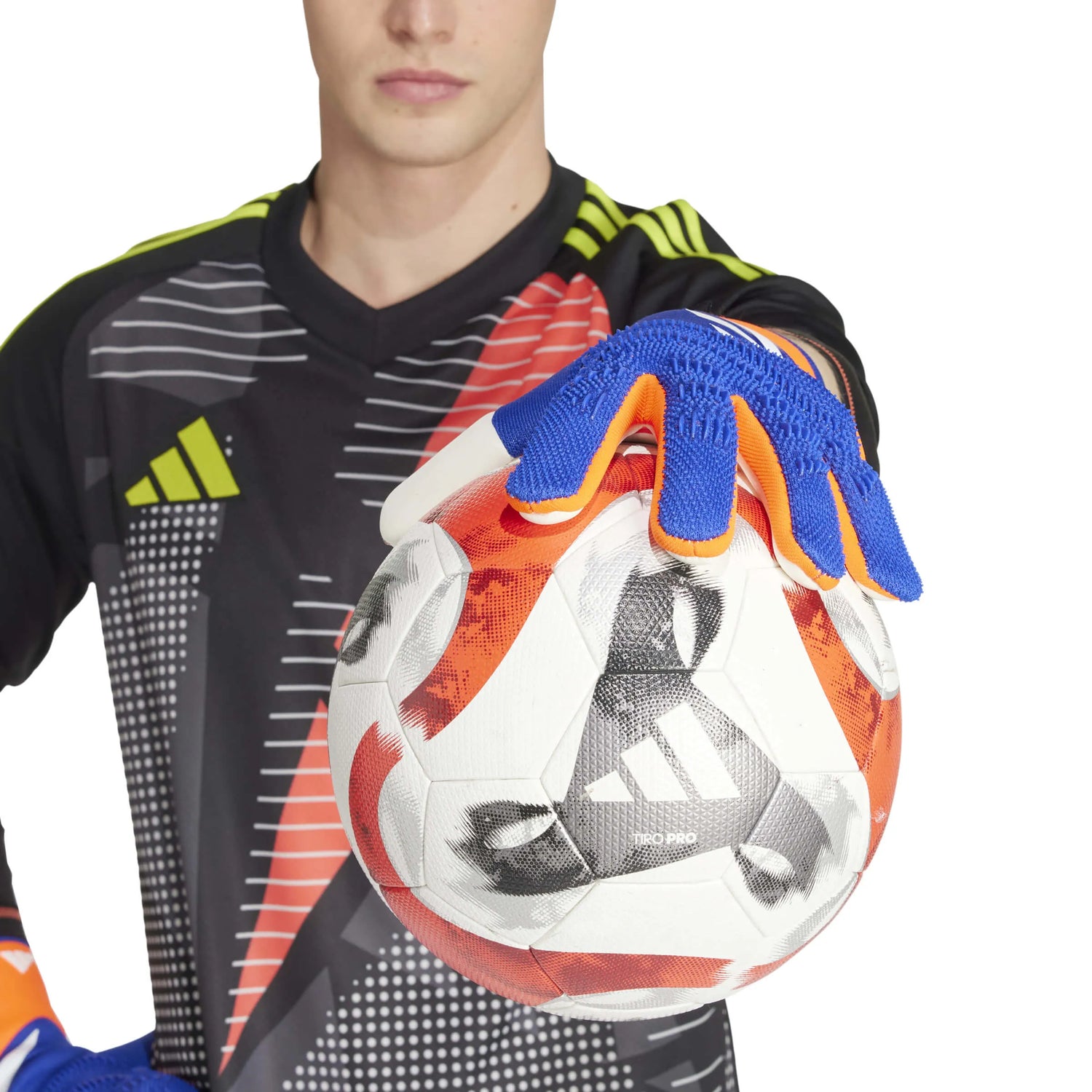 adidas Predator GL Pro Goalkeeper Gloves Lucid Blue / Solar Red / White (Model 2)