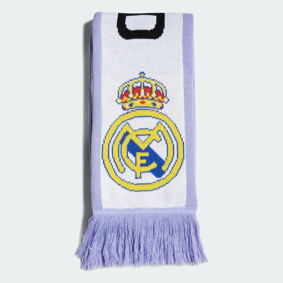 adidas 22-23 Real Madrid Scarf - White-Purple-Black (Front)