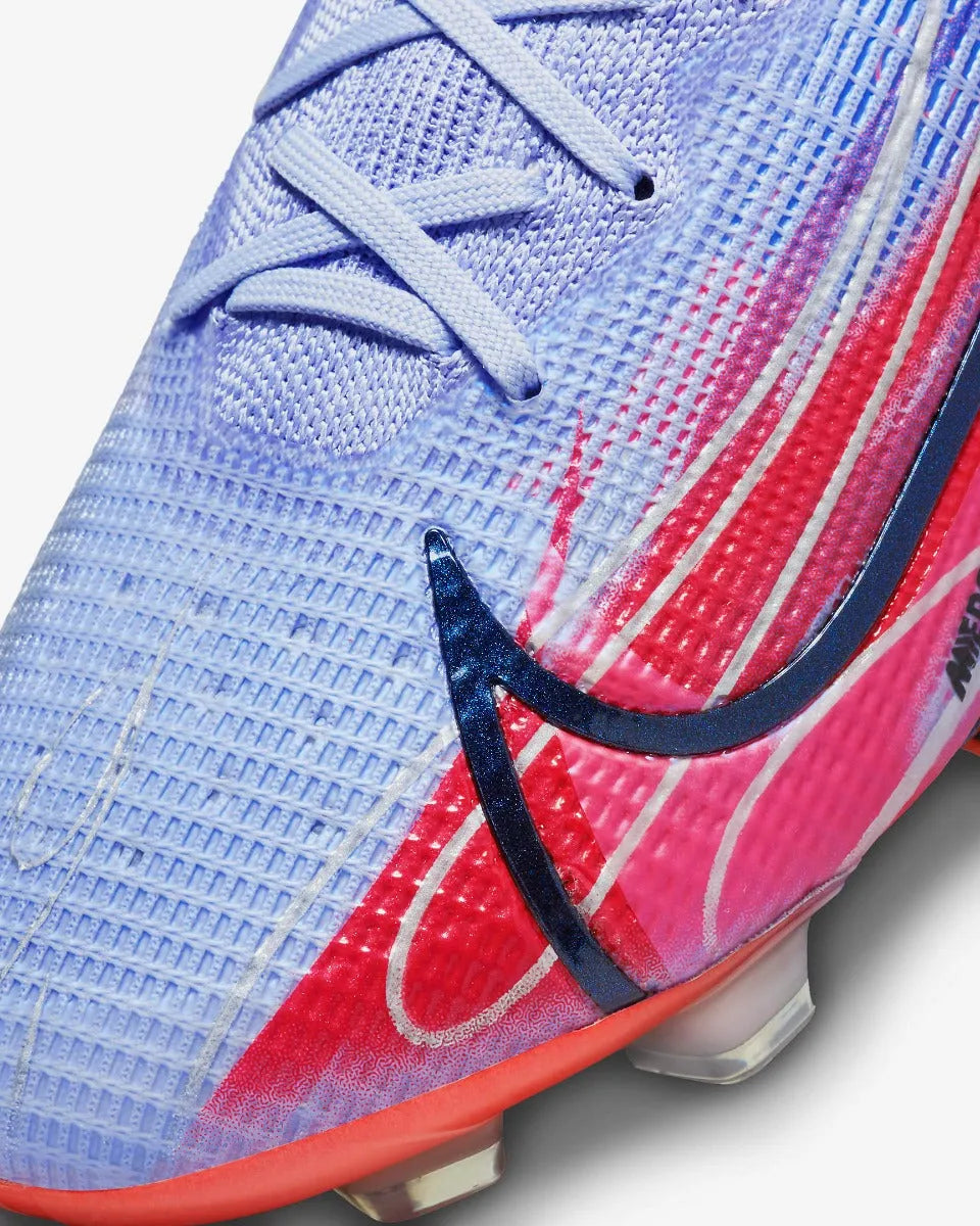 Nike Superfly 8 Elite KM FG - Light Thistle-Bright Crimson (Detail 2)