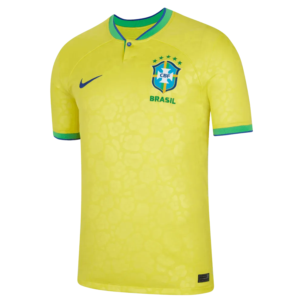 Nike 2022-23 Brazil Home Jersey - Yellow