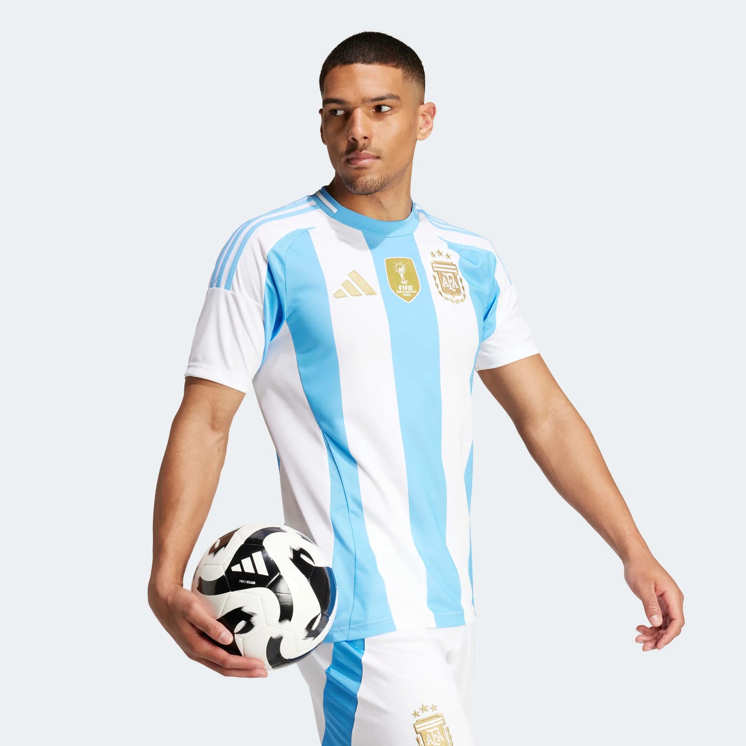 adidas 2024-25 Argetina Stadium Home Jersey (Model - Side)