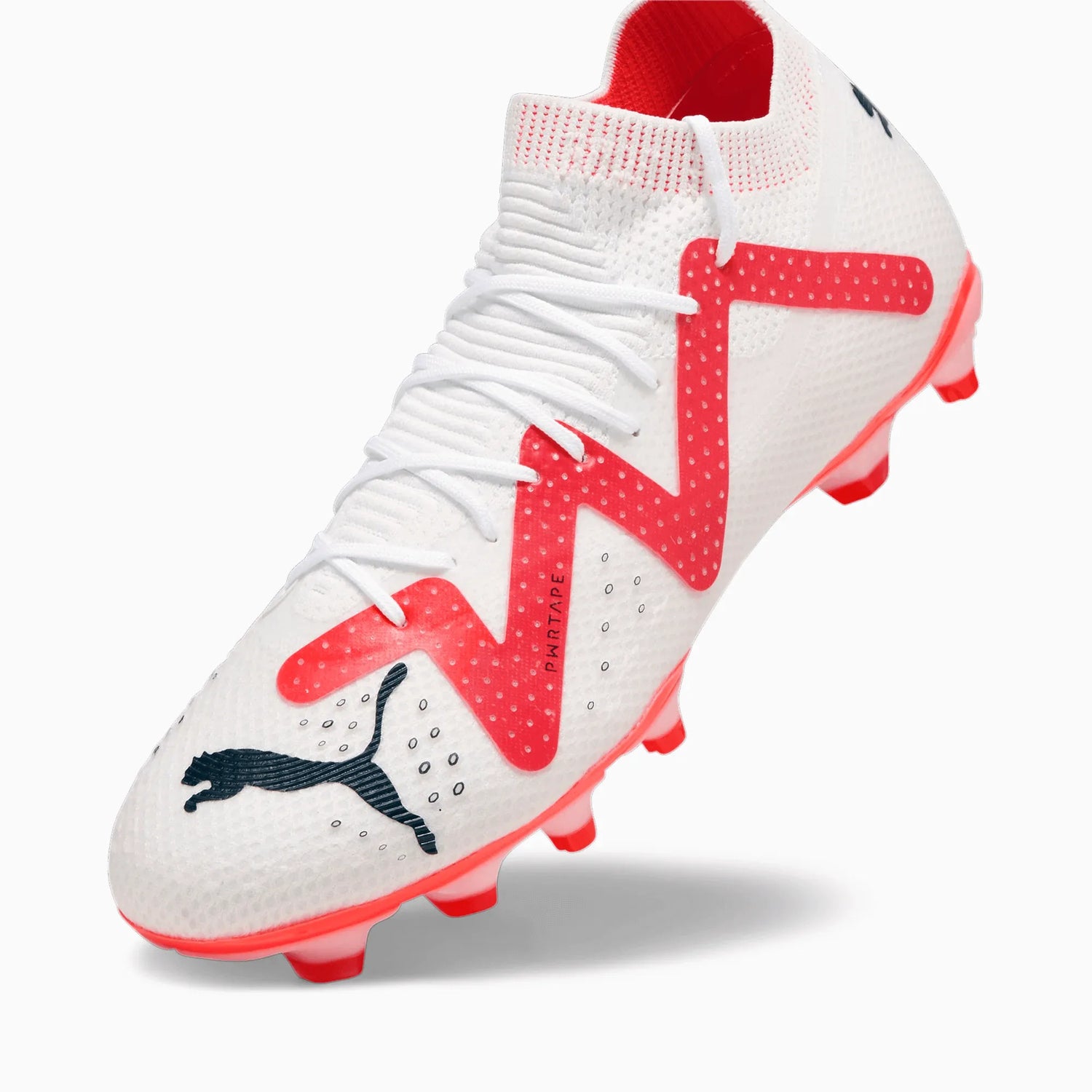 Puma Future Pro FG-AG Puma White-Puma Black-Fire Orchid (Lateral - Top)