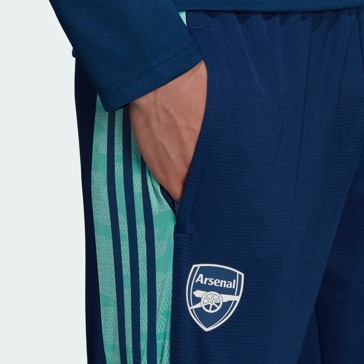 Adidas 2021-22 Arsenal Euro Training Pants - Mystery Blue (Detail 1)