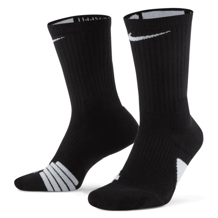 Nike Elite Crew Socks Black (Pair - Lateral)