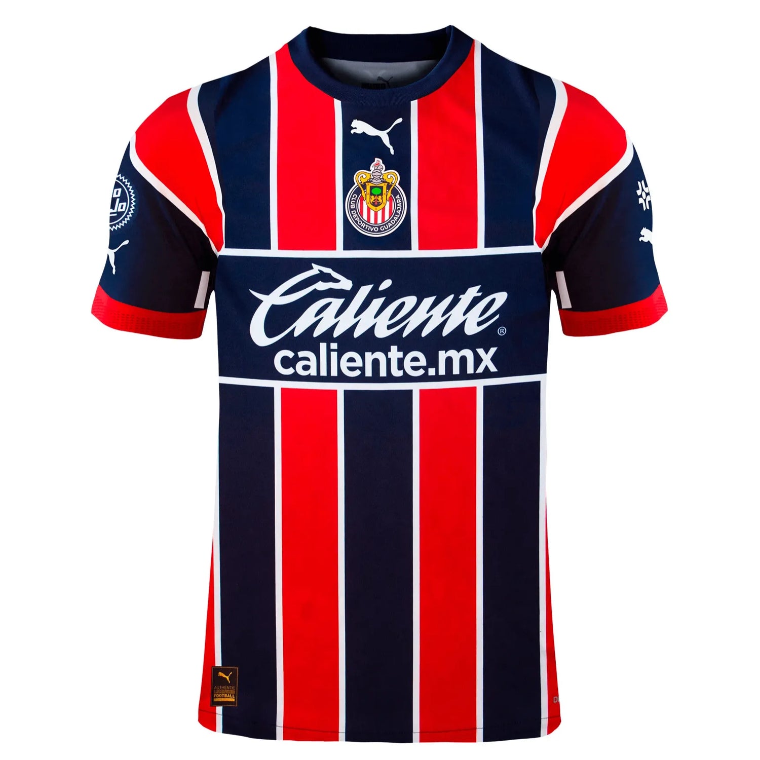 Puma 2023 Chivas Authentic Third Jersey - Red-White-Navy (Front)