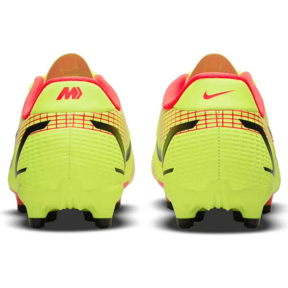 Nike Kids Vapor 14 Academy FG-MG - Volt-Bright Crimson (Pair - Back)