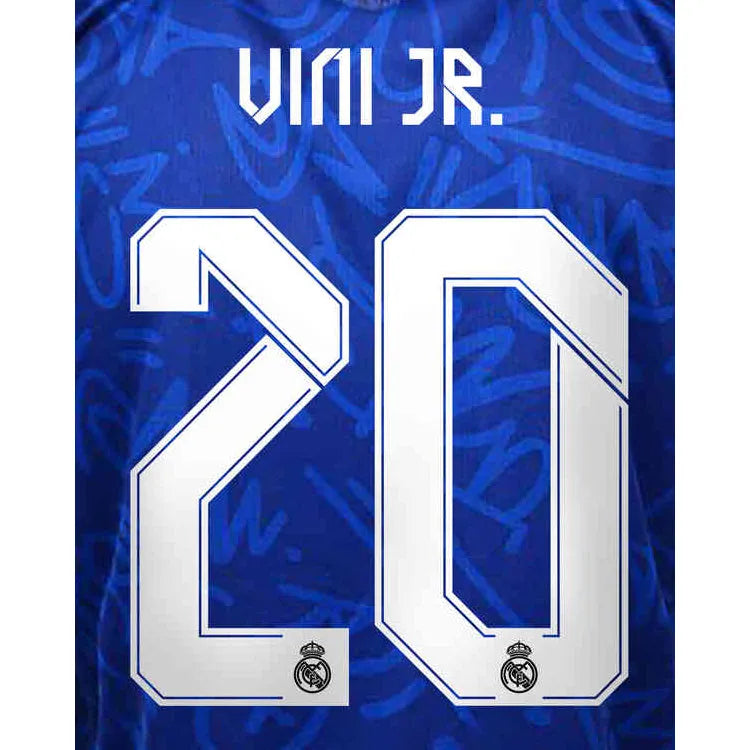 Real Madrid 2021/22 Away/Third Vini JR #20 Jersey Name Set (Main)