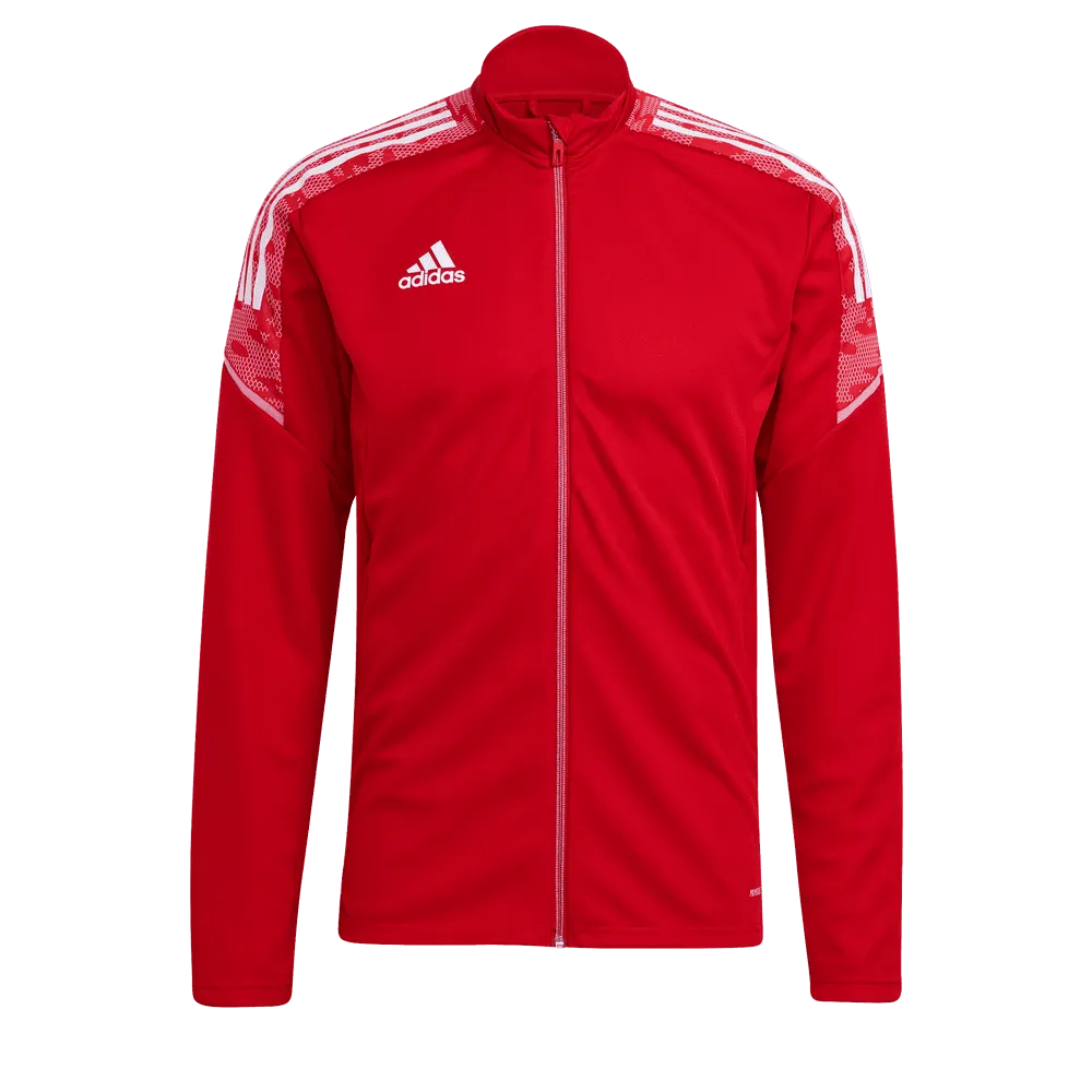 Adidas Condivo 21 Track jacket - Red-White (Front)