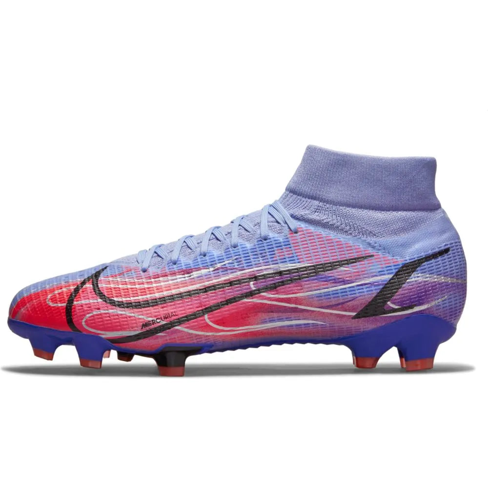 Nike Superfly 8 PRO KM FG - Light Thistle-Bright Crimson (Side 1)