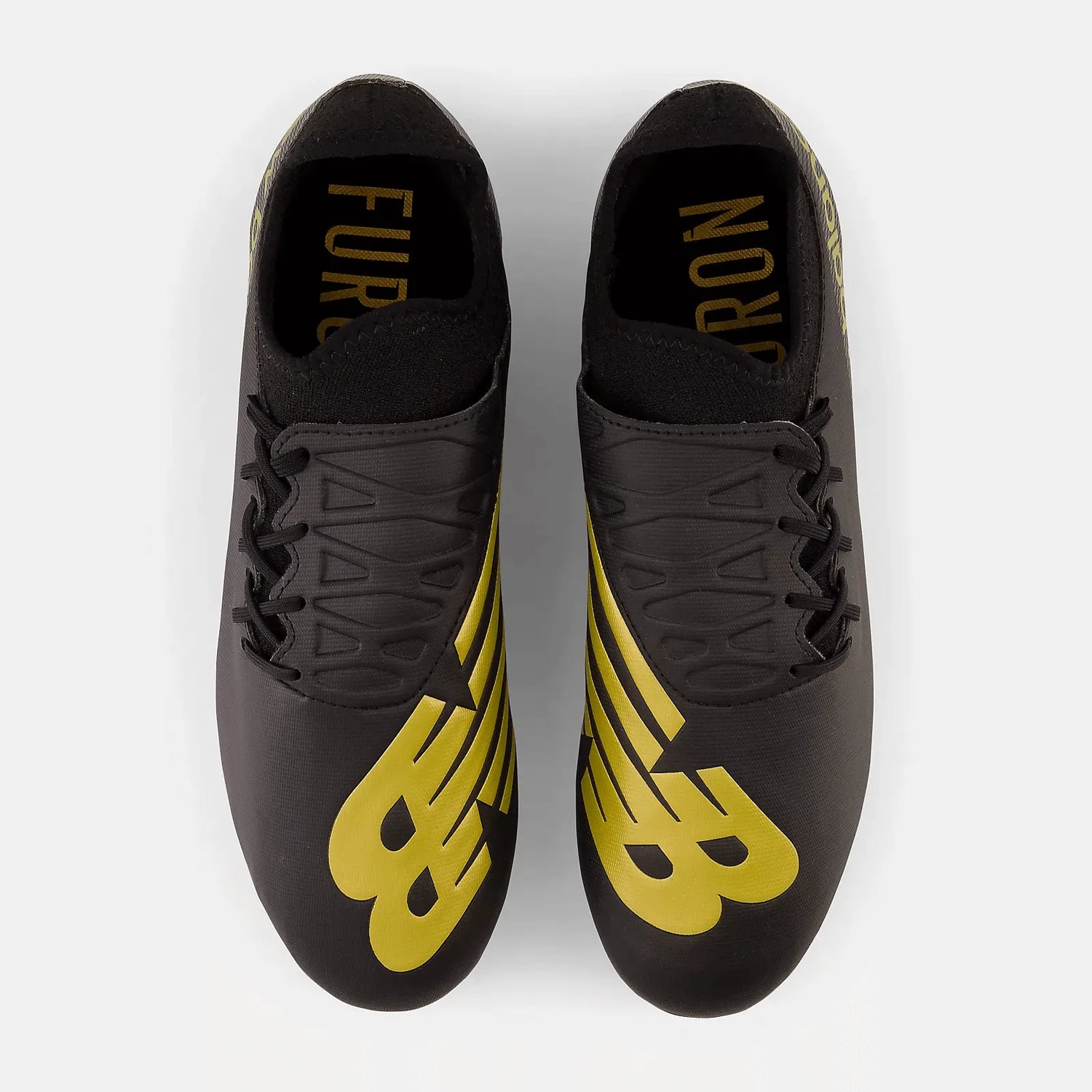 New Balance Furon V7 Dispatch FG 2E Wide - Black-Gold (Pair - Top)