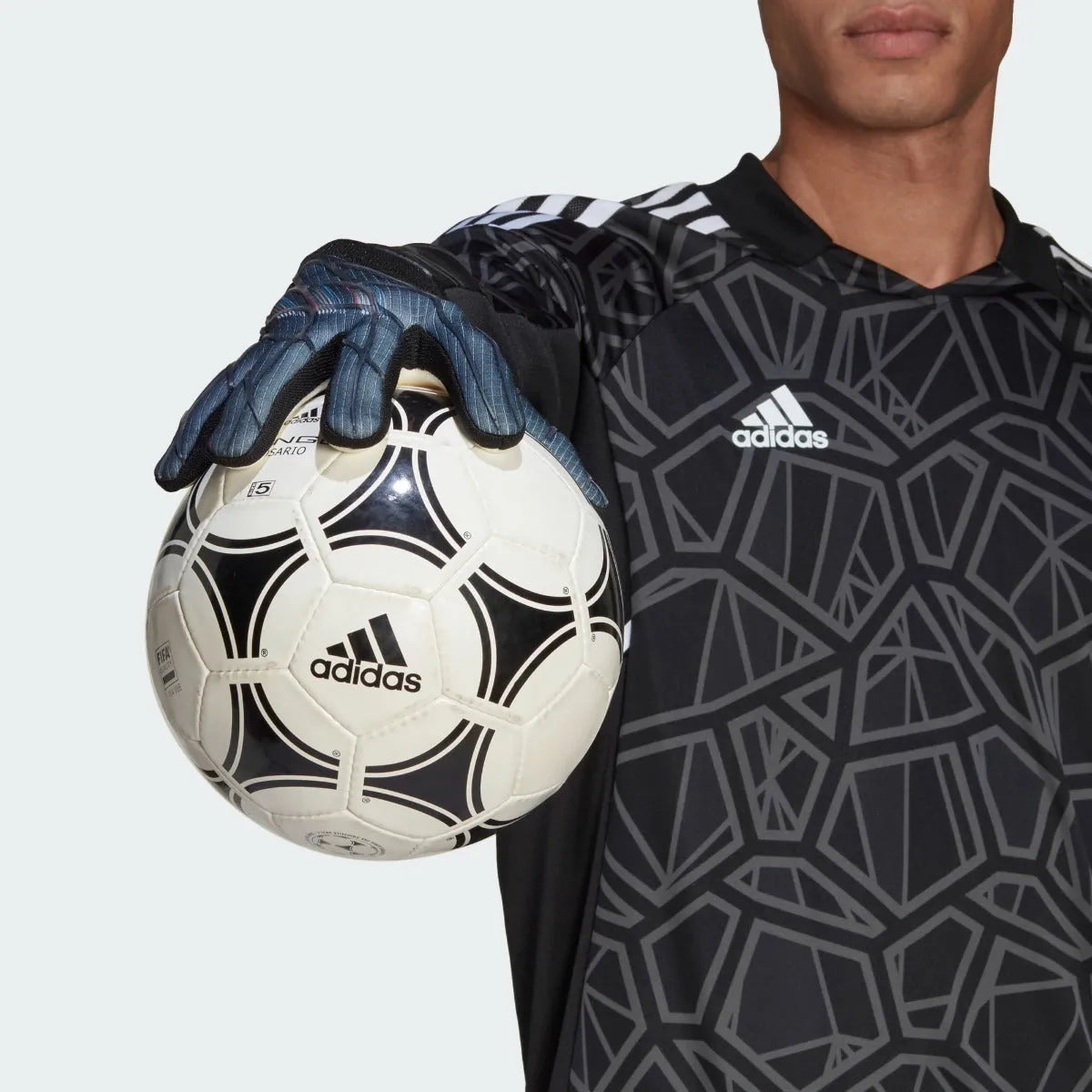 Adidas X Pro Goalkeeper Gloves - Black-Blue Rush (Model 2)