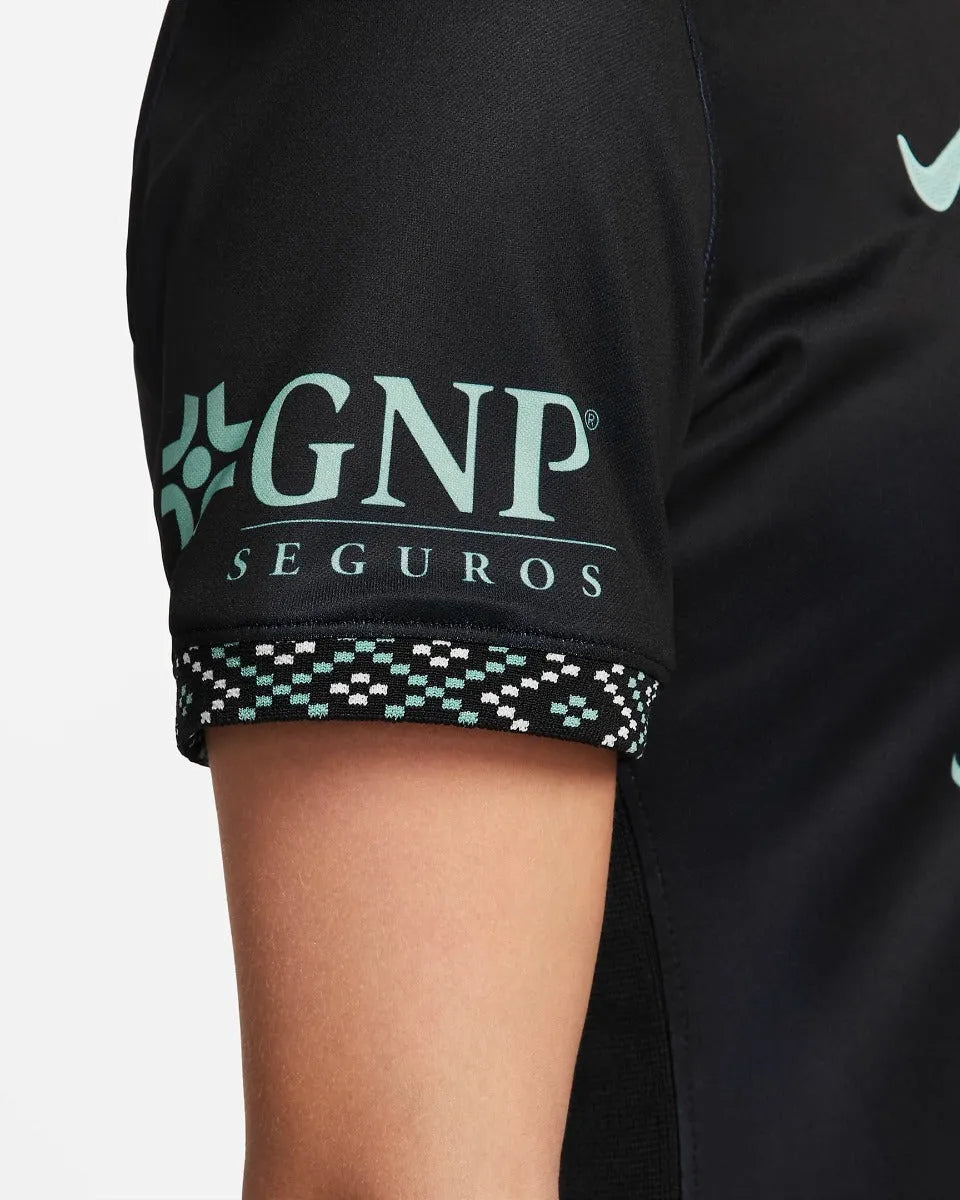 Nike 2022 Club America Women Third Jersey - Black-Healing Jade (Detail 5)