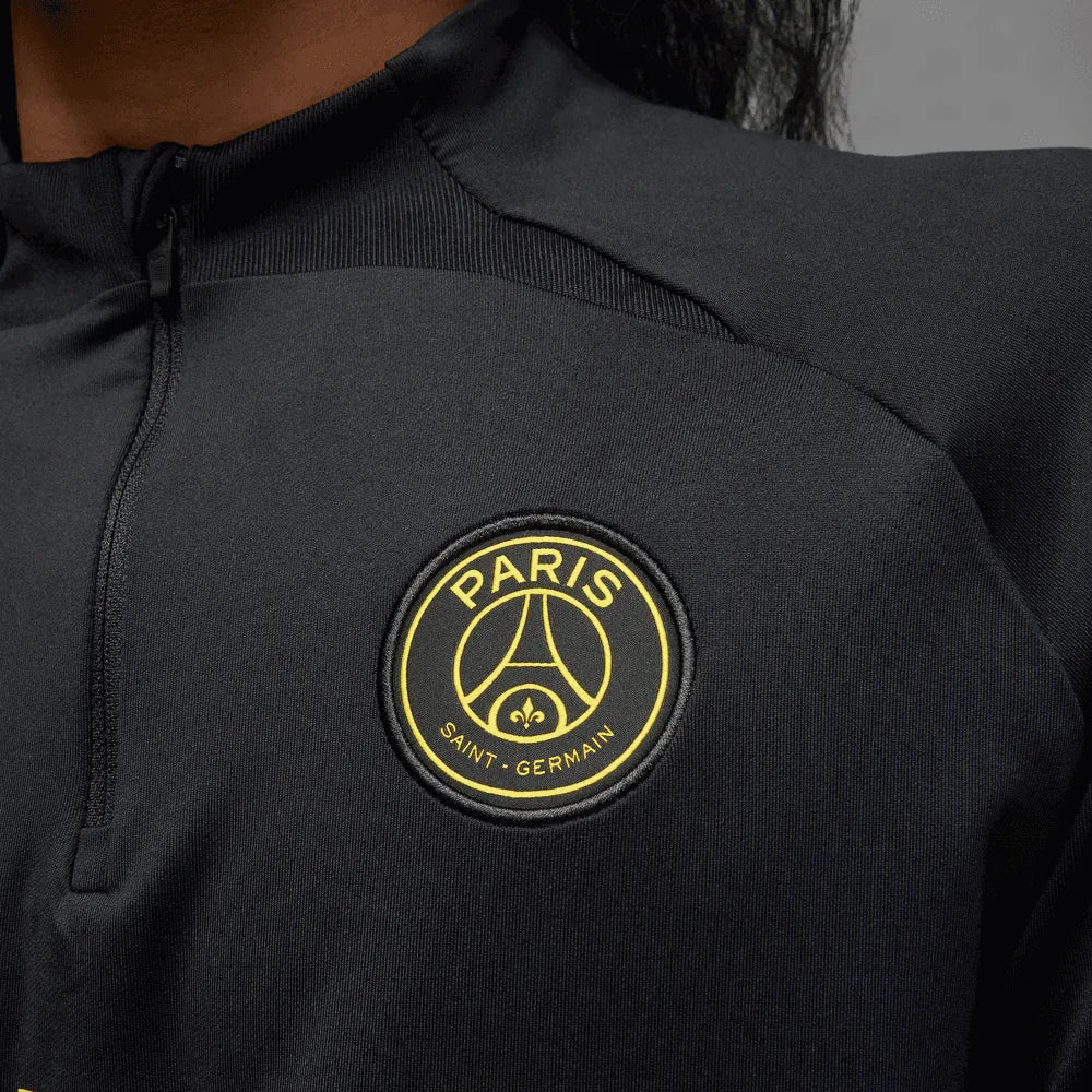 Jordan 2023 PSG Strike Drill Top - Black-Yellow (Detail 3)