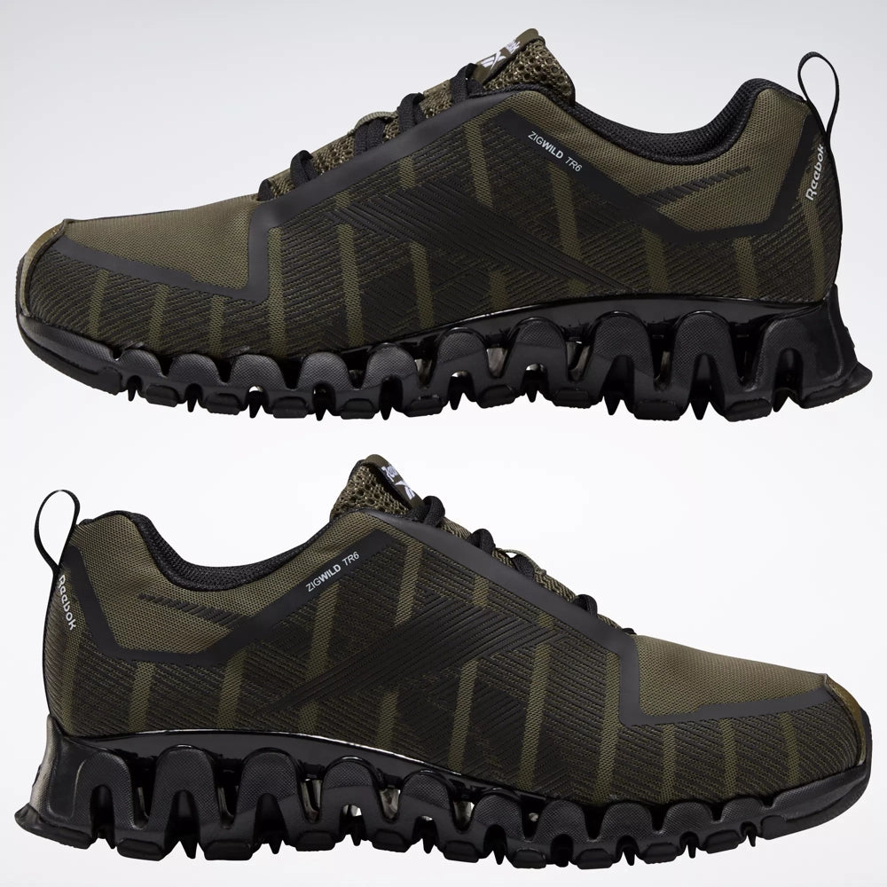 Reebok ZigWild TR 6 Shoes - Army Green-Black 7