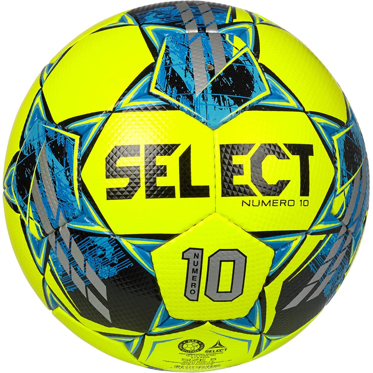 Select Numero 10 V22 NFHS Fifa Basic -Yellow-Blue Size 4 - Ball & Bag Bundle