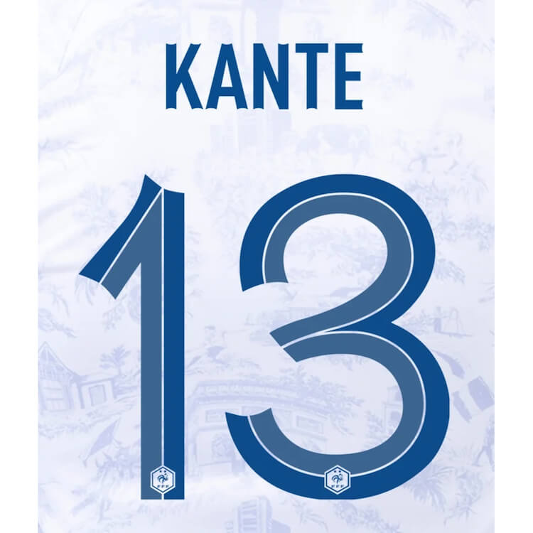 France No13 Kante Away Soccer Country Jersey